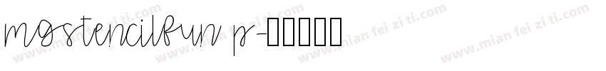 MgStencilFun P字体转换
